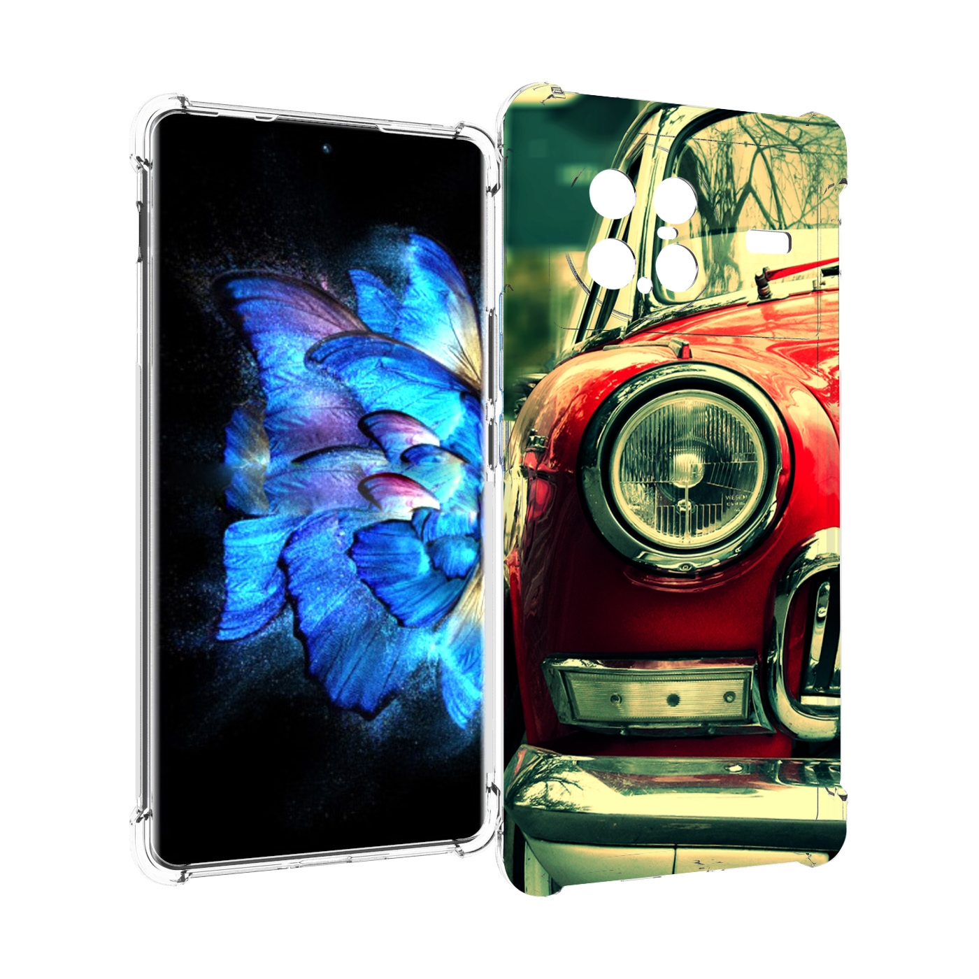 

Чехол MyPads Винтажная-машина мужской для Vivo X Note 5G, Прозрачный, Tocco