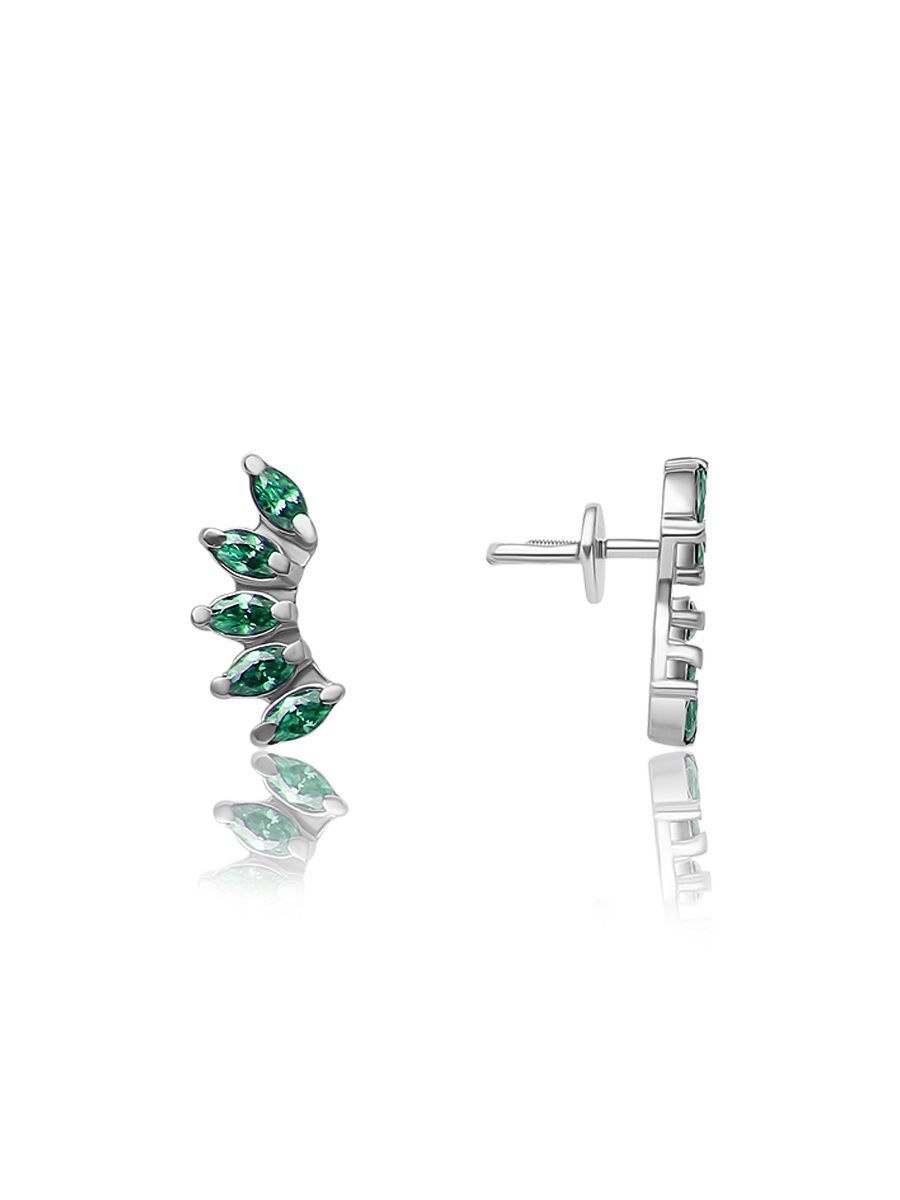 

Серьги-пусеты из серебра с фианитом TOP CRYSTAL 40255175, 40255175