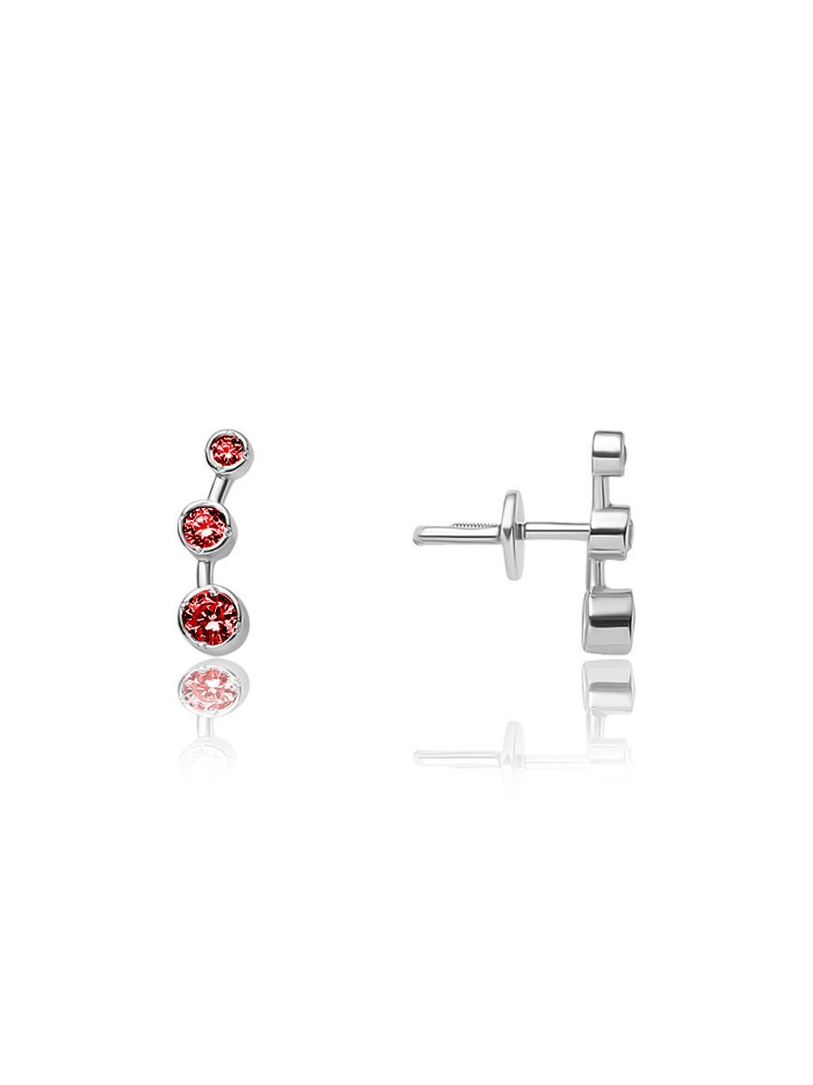 

Серьги-пусеты из серебра с фианитом TOP CRYSTAL 40255169, 40255169