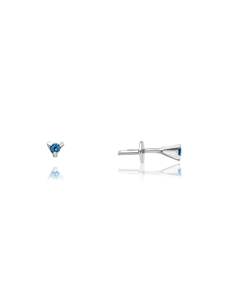 

Серьги женские из серебра TOP CRYSTAL 40255147 голубой фианит, 40255147