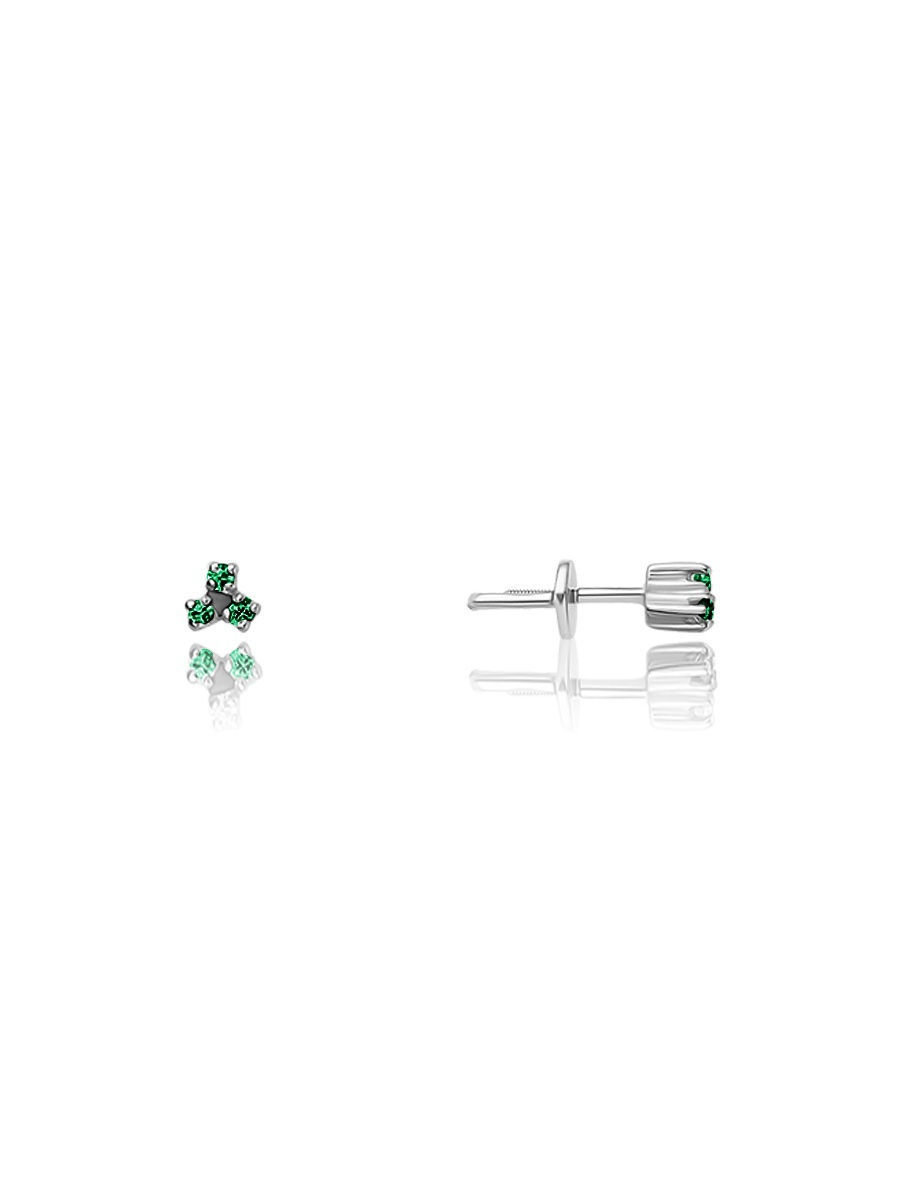 

Серьги женские из серебра TOP CRYSTAL 40255145 зеленый фианит, 40255145