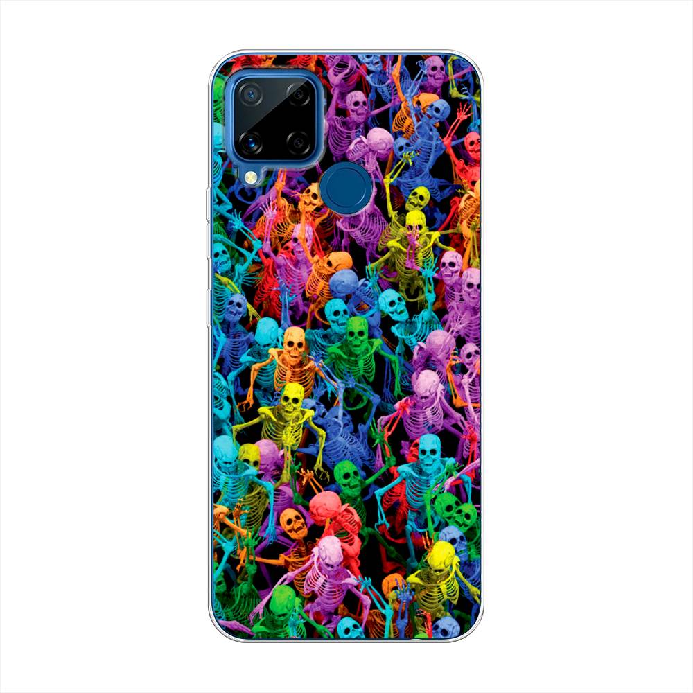 

Чехол на Oppo Realme C15 "Вечеринка скелетов", Фиолетовый;желтый;оранжевый, 255050-6