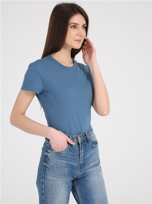 

Футболка женская Апрель ф269001000Р4 голубая 96/164, Голубой, ф269001000Р4