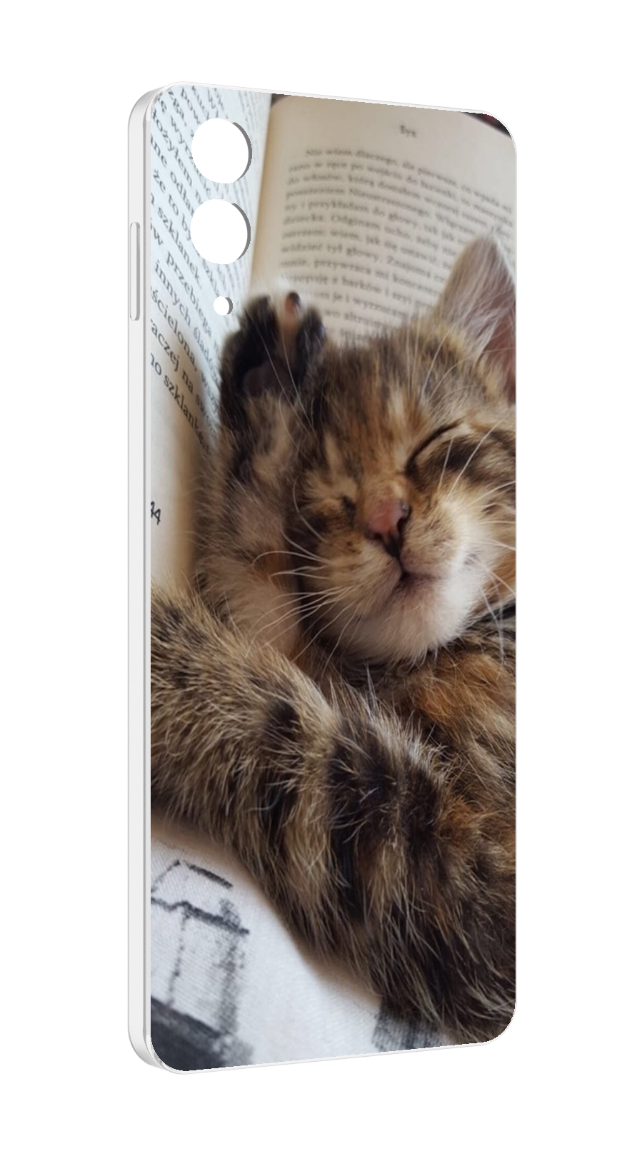 

Чехол MyPads Спящий-котенок для Samsung Galaxy Z Flip 4 (SM-F721), Прозрачный, Tocco