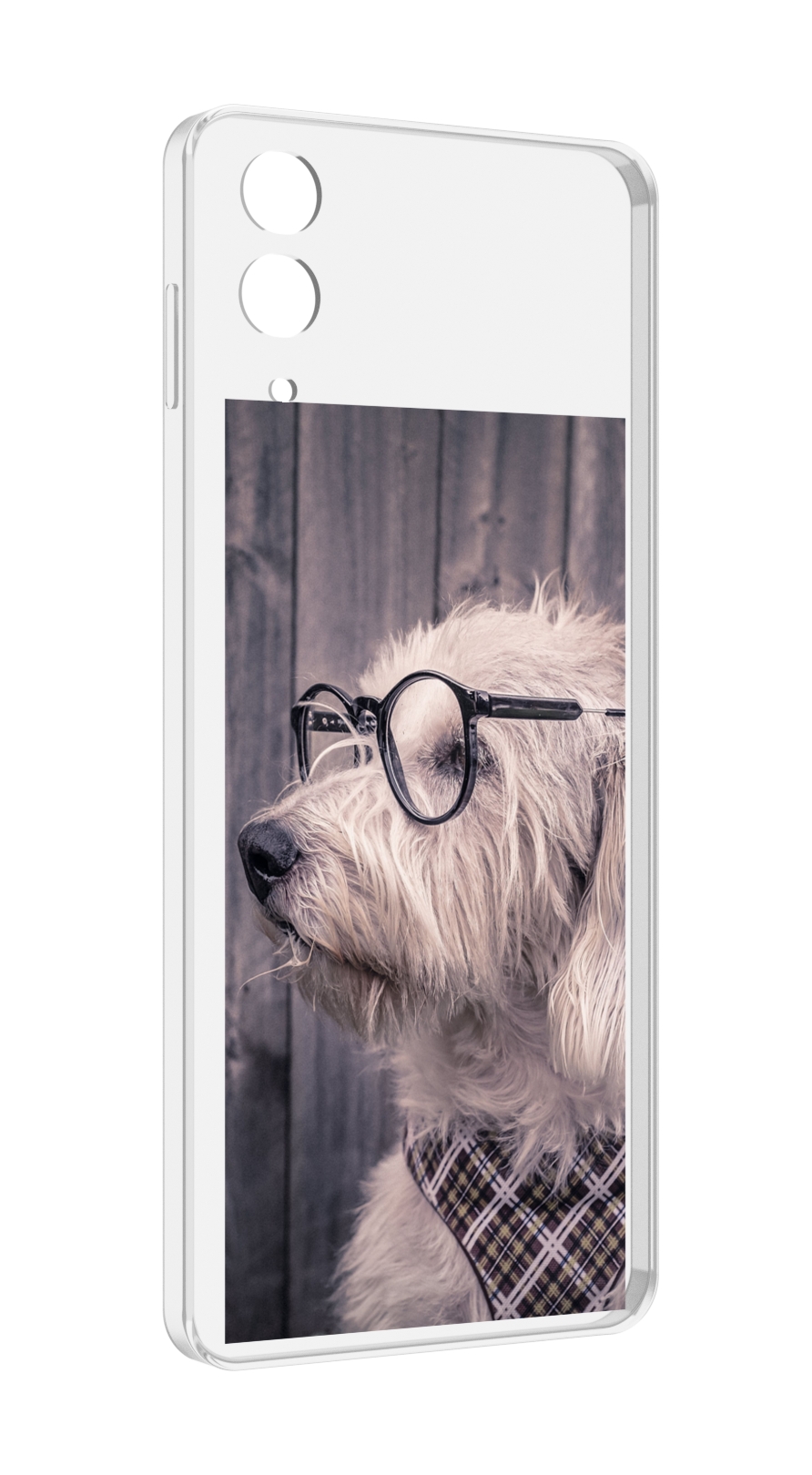 

Чехол MyPads Собака-в-очках для Samsung Galaxy Z Flip 4 (SM-F721), Прозрачный, Tocco
