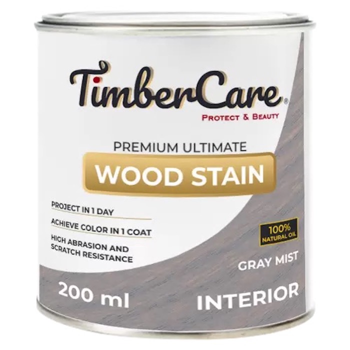 

Тонирующее масло TimberCare Wood Stain цвет Серая дымка/ Gray mist, банка 0,2л, Тонирующее масло TimberCare Wood Stain (цвет: Серая дымка/ Gray mist), банка 0,2л
