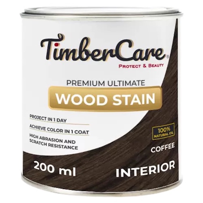 

Тонирующее масло TimberCare Wood Stain цвет Кофе/ Coffee, банка 0,2л, Тонирующее масло TimberCare Wood Stain (цвет: Кофе/ Coffee), банка 0,2л