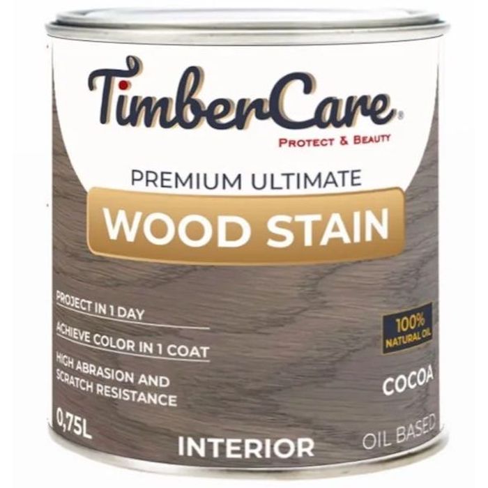 

Тонирующее масло TimberCare Wood Stain цвет Какао/ Cocoa, банка 0,75л, Коричневый, Тонирующее масло TimberCare Wood Stain (цвет: Какао/ Cocoa), банка 0,75л