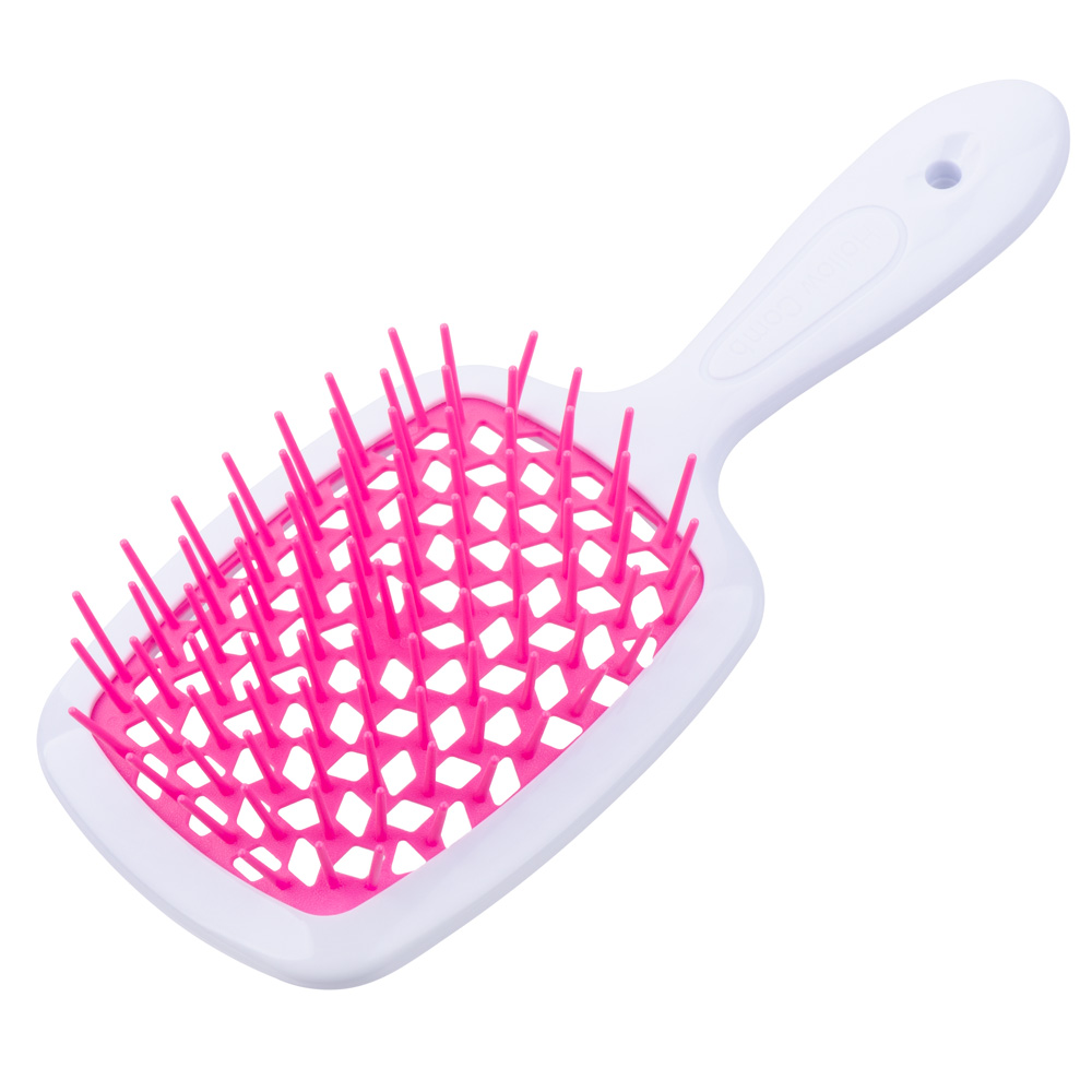 

Щетка для волос SuperBrush Plus Patent White , 11 рядов 205х85мм (04 Бело-малиновая)