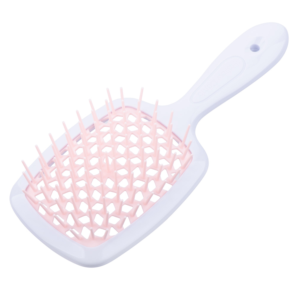 

Щетка для волос SuperBrush Plus Patent White , 11 рядов 205х85мм (03 Бело-розовая)
