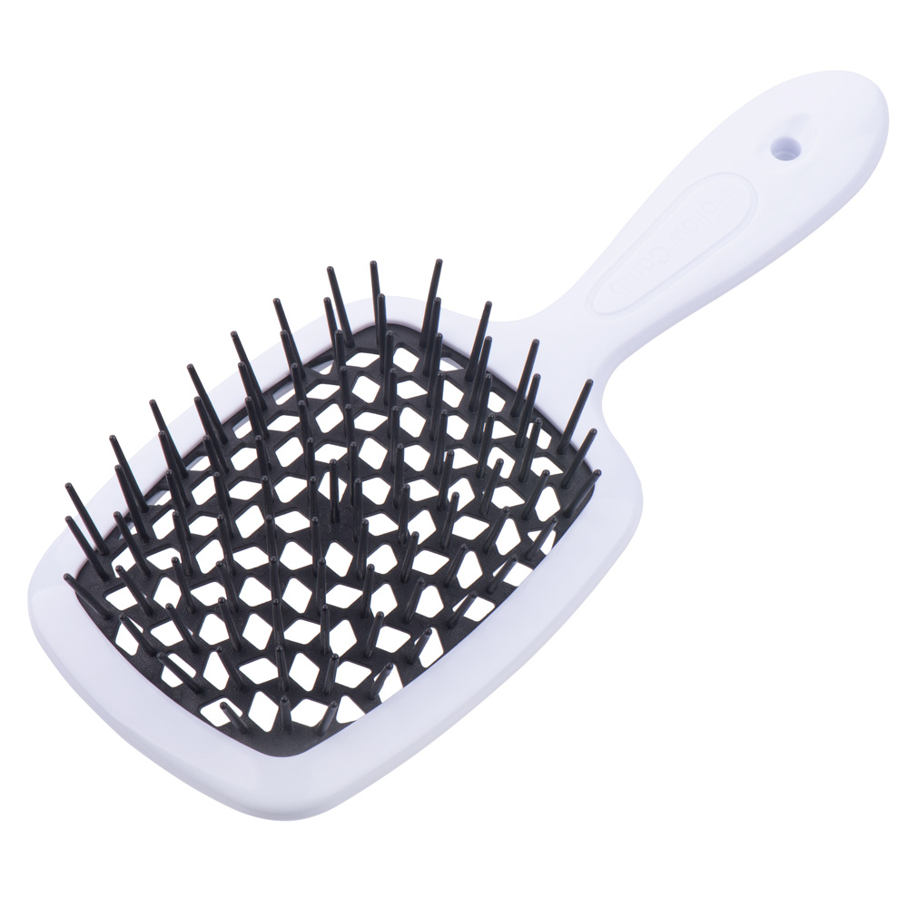 

Щетка для волос SuperBrush Plus Patent White , 11 рядов 205х85мм (02 Бело-черная)