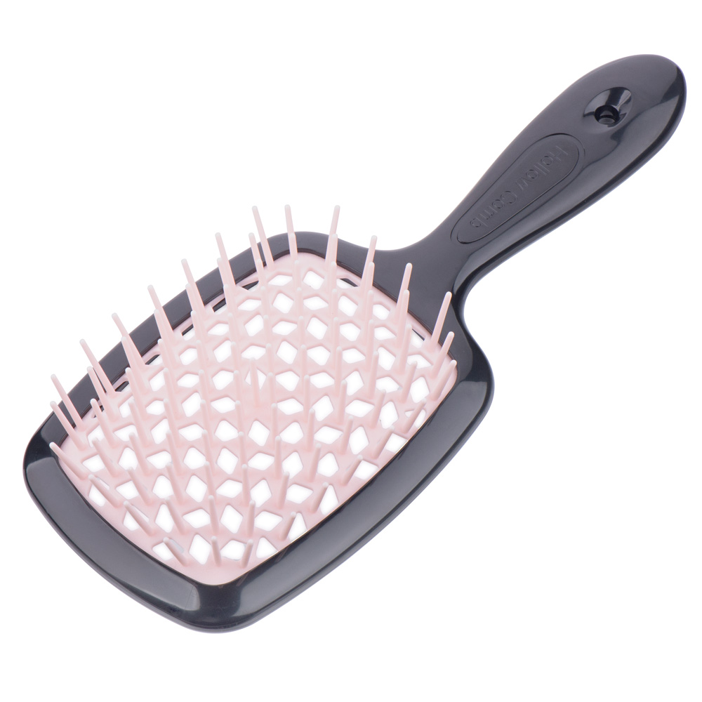 

Щетка для волос SuperBrush Plus Patent Black, 11 рядов 205х85мм (03 Черно-розовая)