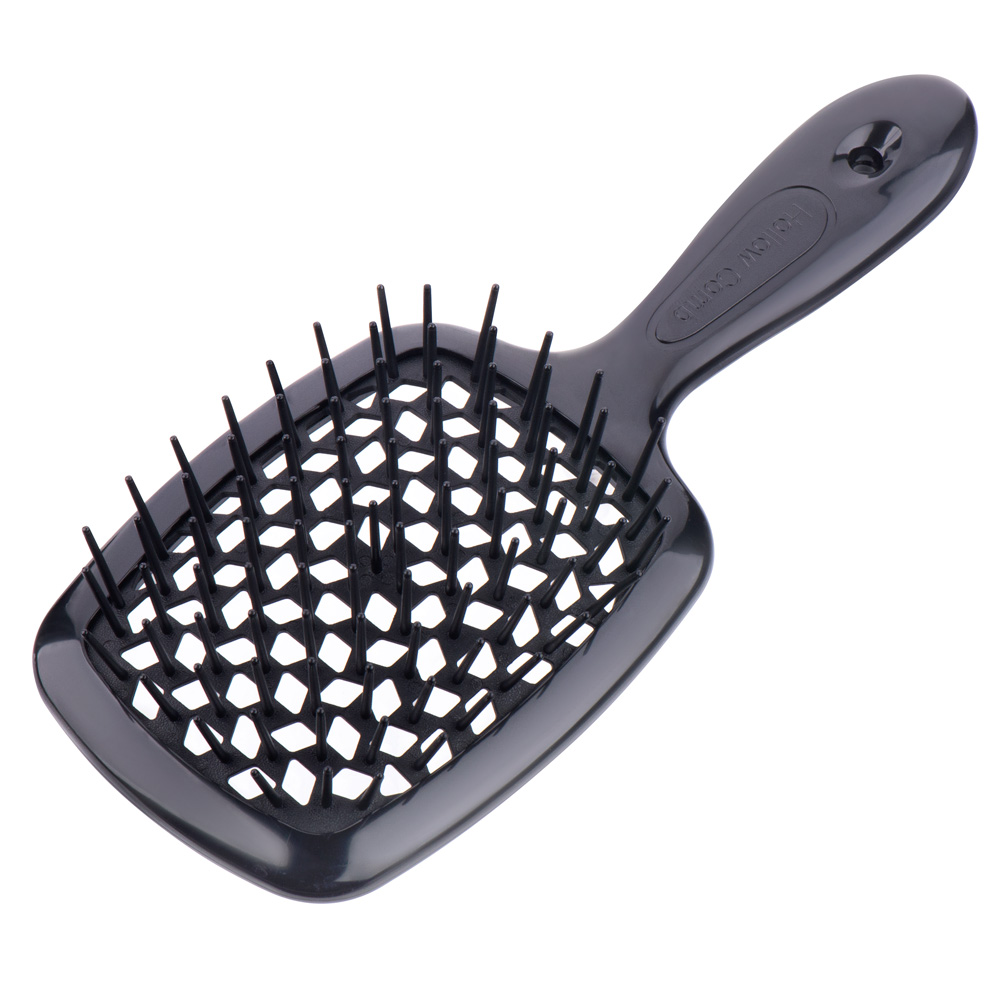 

Щетка для волос SuperBrush Plus Patent Black, 11 рядов 205х85мм (01 Черная)