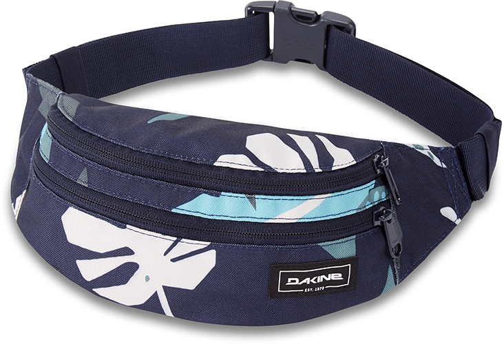 Сумка поясная Dakine Classic Hip Pack Abstract Palm, синий; белый, полиэстер  - купить