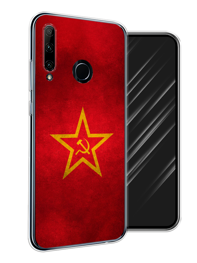 

Чехол Awog на Honor 20 Lite 2019 "Красное знамя", Желтый;красный, 68950-10