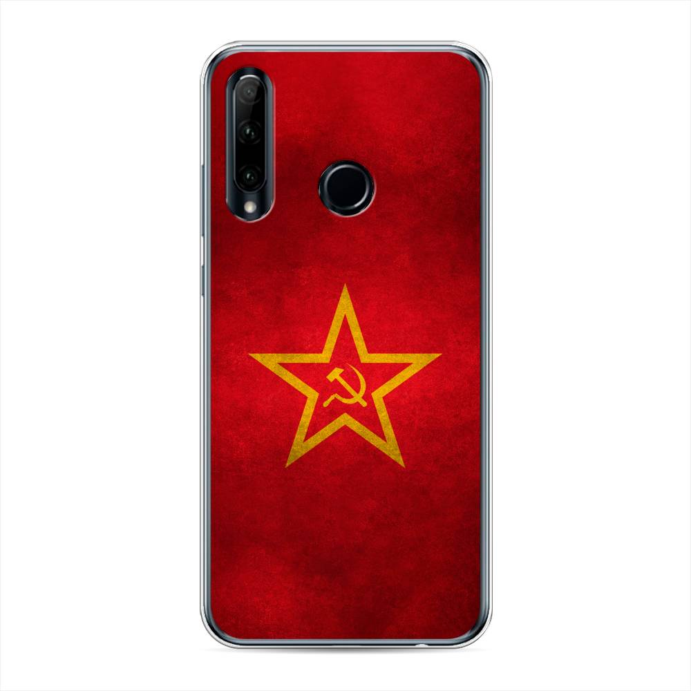 фото Чехол awog "красное знамя" для honor 10i