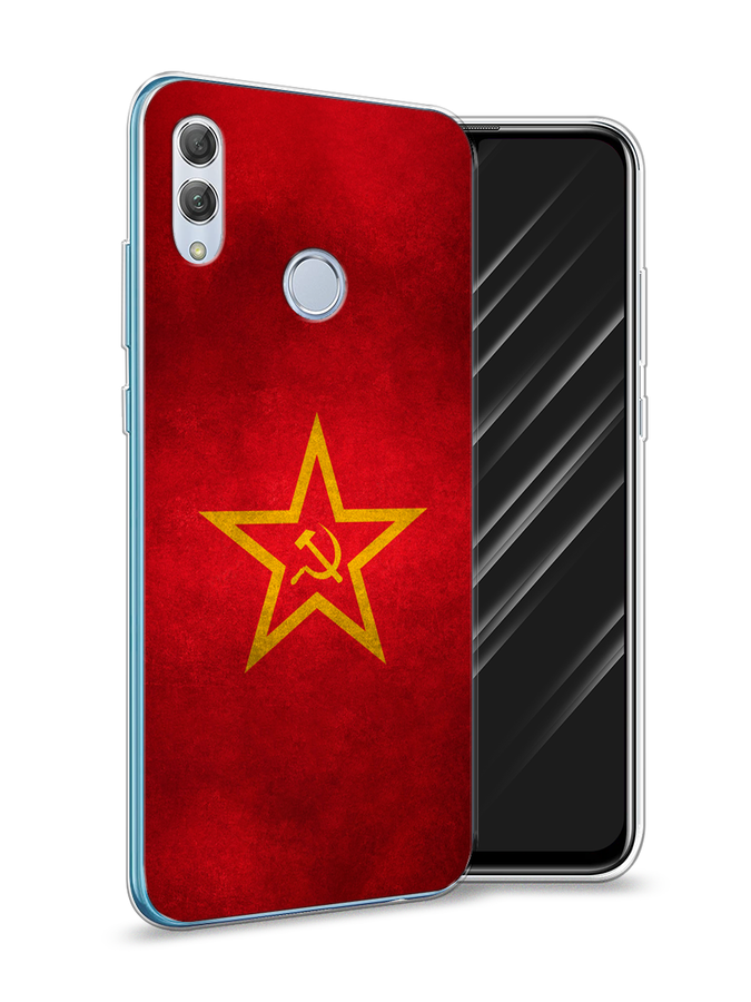 

Чехол Awog на Honor 10 Lite "Красное знамя", Желтый;красный, 67550-10