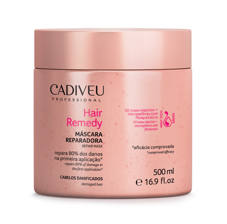 

Маска-реконструктор Cadiveu Hair Remedy Repair Mask 500 мл, Hair Remedy Repair Mask