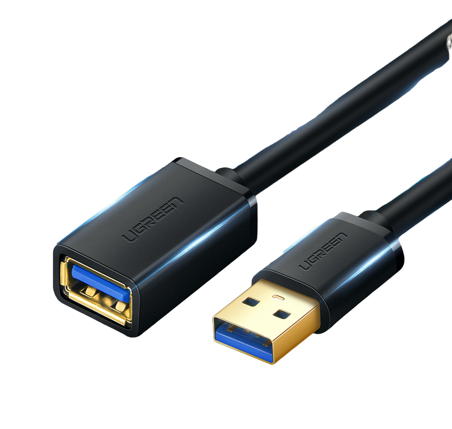 Кабель uGreen USB - USB вилка-розетка 1м (10495_)