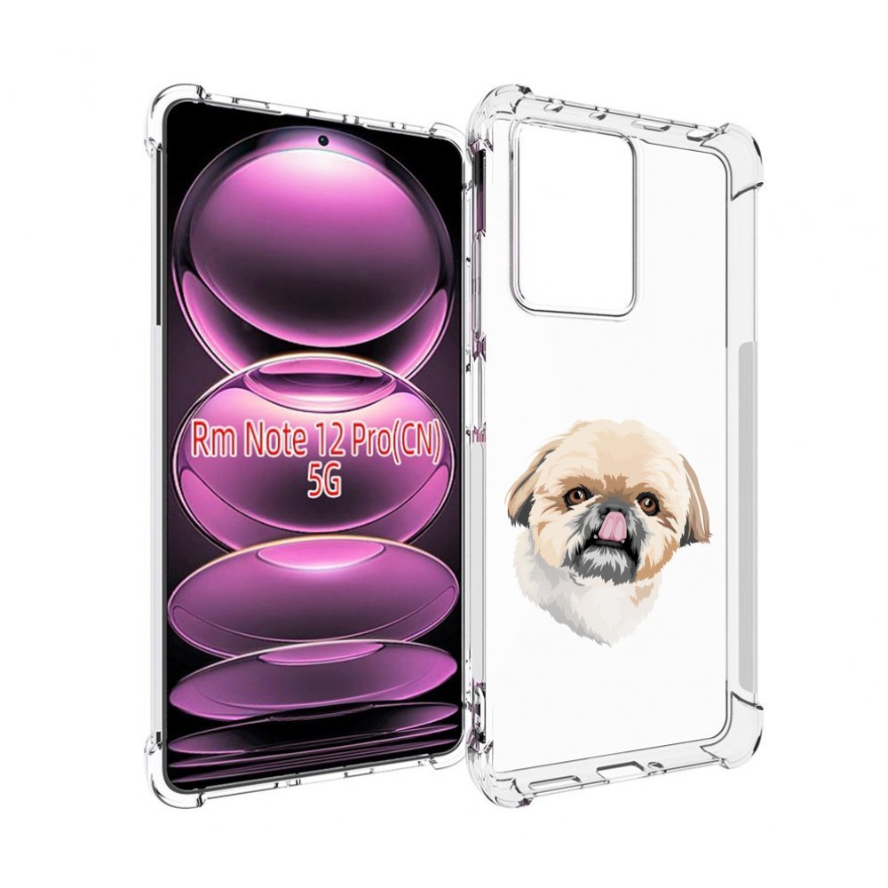 

Чехол MyPads собачка-с-язычком для Xiaomi Redmi Note 12 Pro, Прозрачный, Tocco