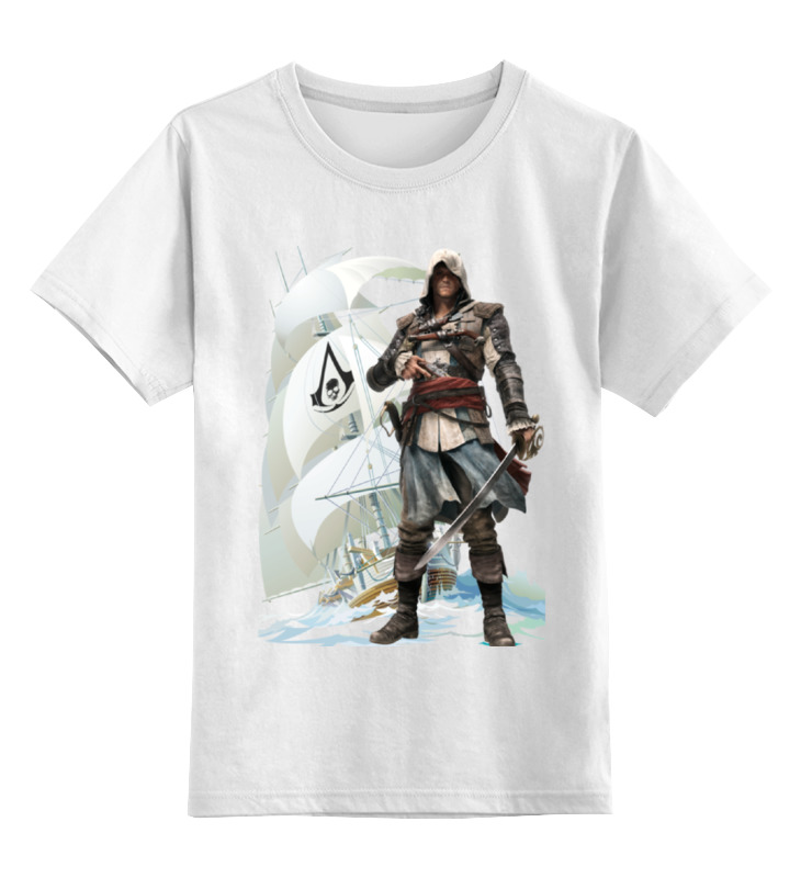 Детская футболка классическая унисекс Printio Assassin's creed iv black flag