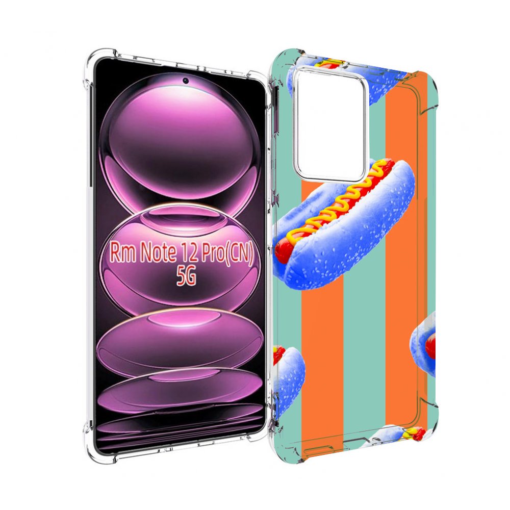 

Чехол MyPads синие хотдоги для Xiaomi Redmi Note 12 Pro, Прозрачный, Tocco