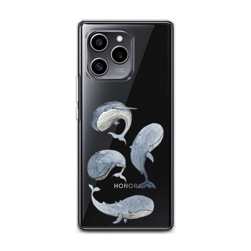 

Чехол Awog на Honor 60 SE "Киты", Разноцветный, 6108050-1