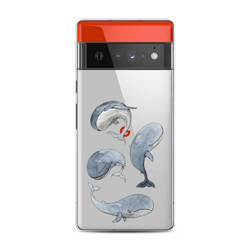 

Чехол Awog на Google Pixel 6 Pro "Киты", Разноцветный, 270950-1