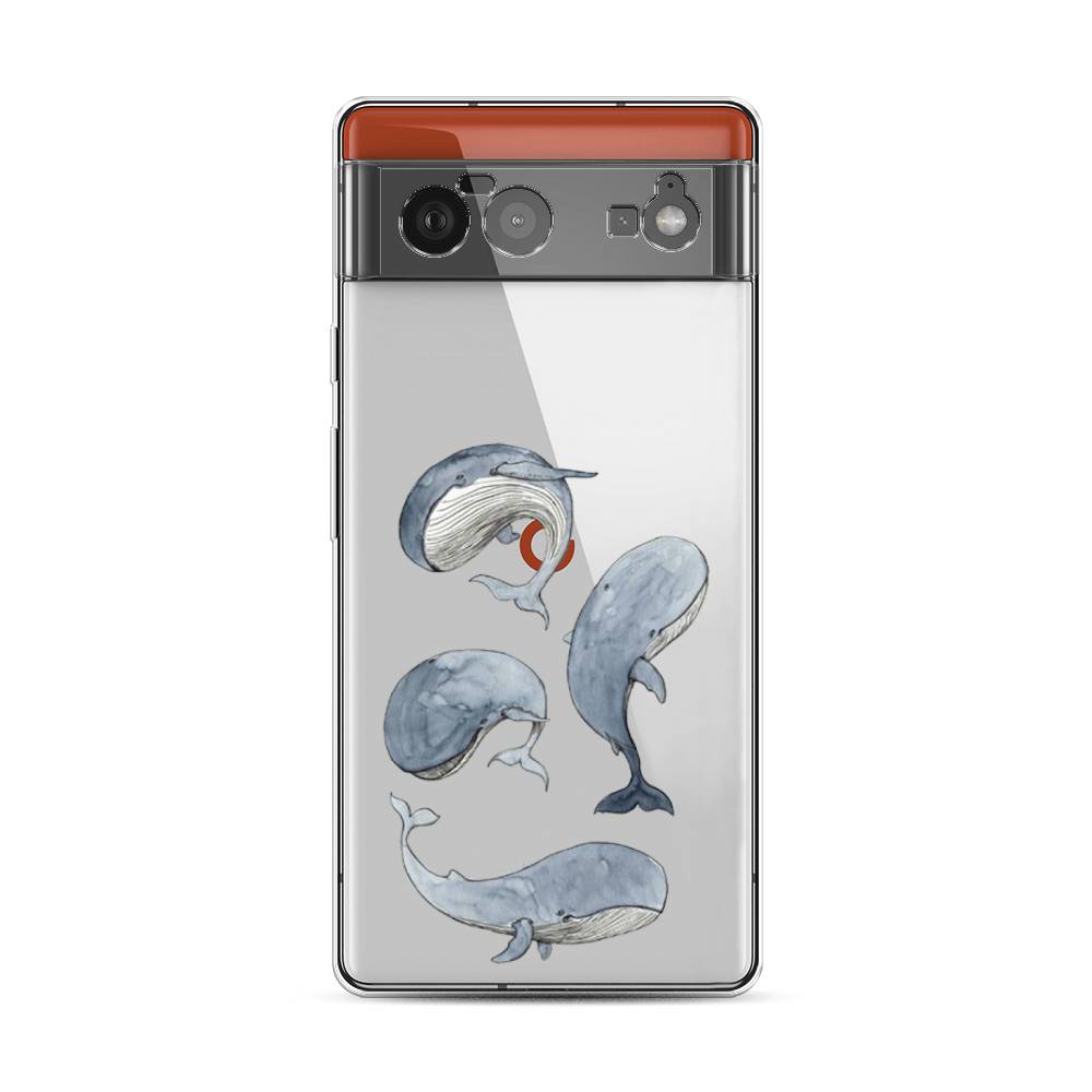 

Чехол Awog на Google Pixel 6 "Киты", Разноцветный, 270850-1