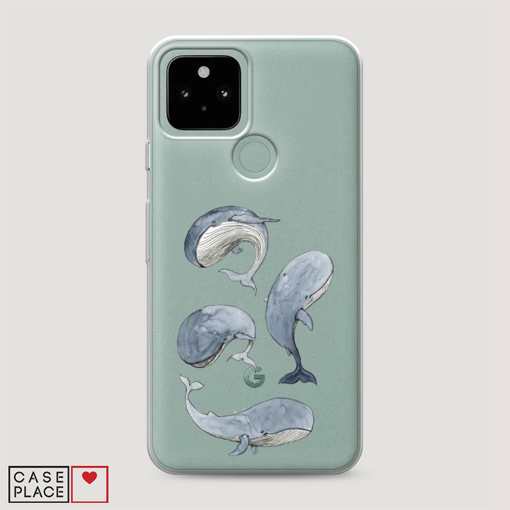 

Чехол Awog на Google Pixel 5 "Киты", Разноцветный, 270750-1