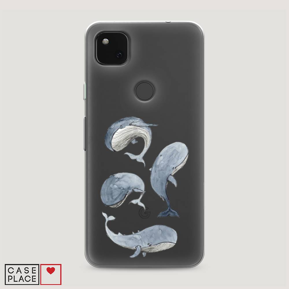 

Чехол Awog на Google Pixel 4A "Киты", Разноцветный, 270650-1