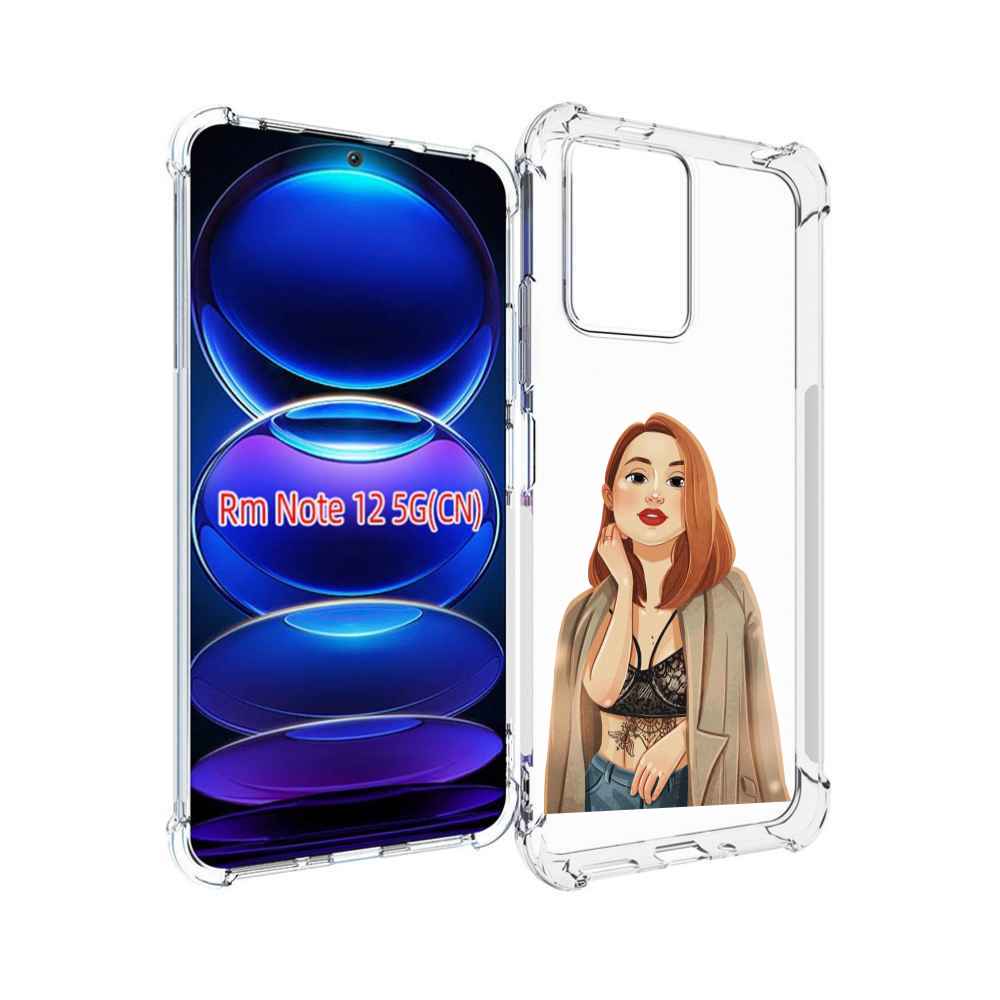 

Чехол MyPads девушка-в-кружевном-2 для Xiaomi Redmi Note 12, Прозрачный, Tocco