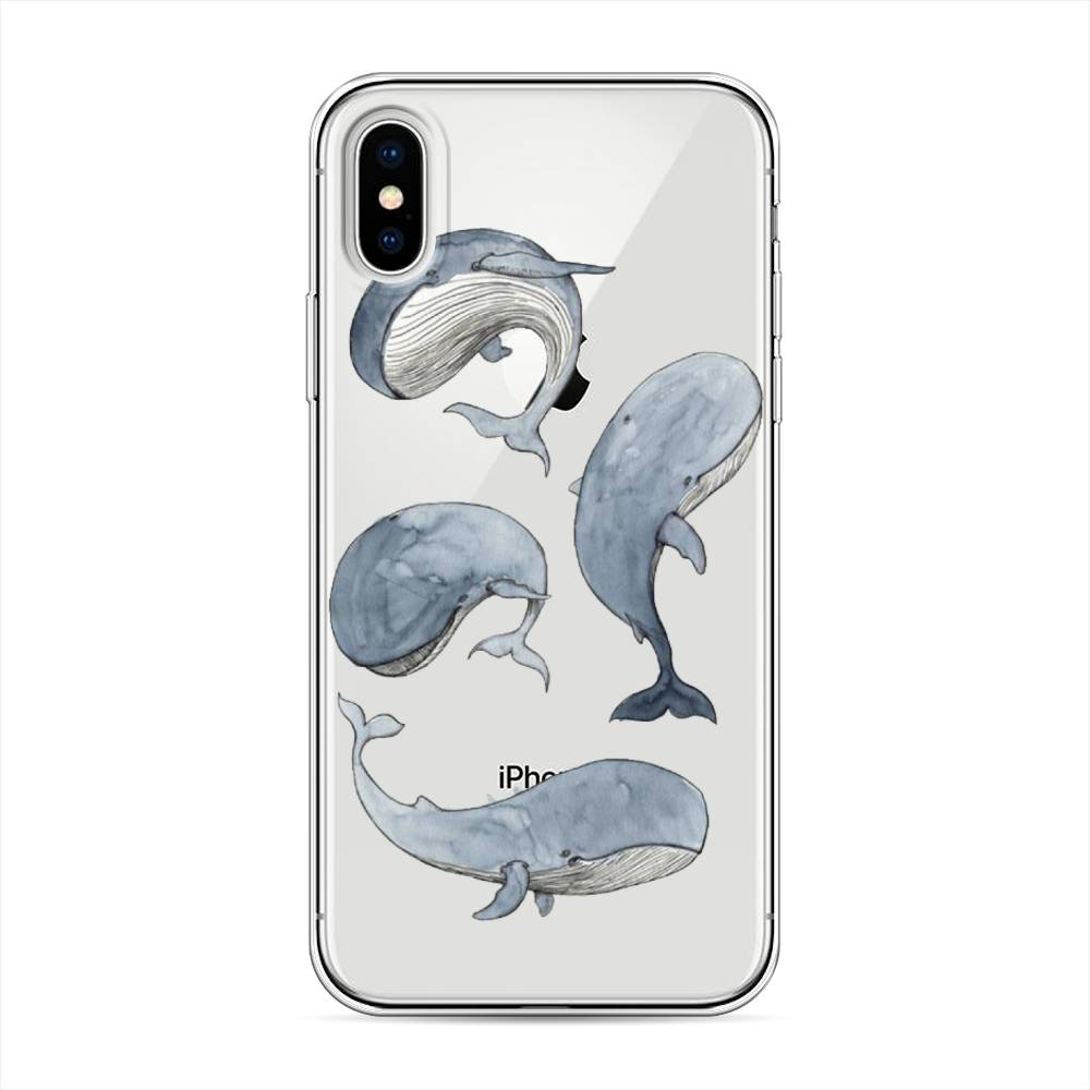 

Чехол Awog на Apple iPhone XS (10S) / Айфон XS (10S) "Киты", Разноцветный, 11850-1