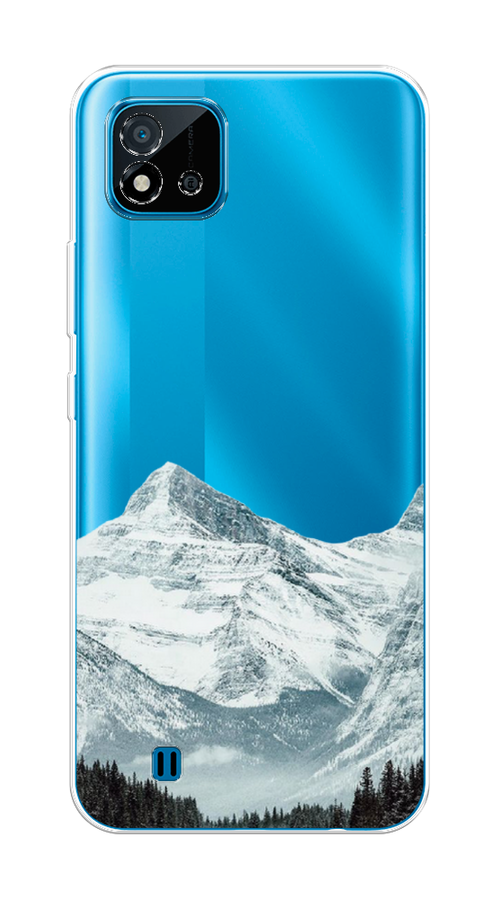 

Чехол на Oppo Realme C20 "Горы арт 1", Белый;зеленый, 254850-2
