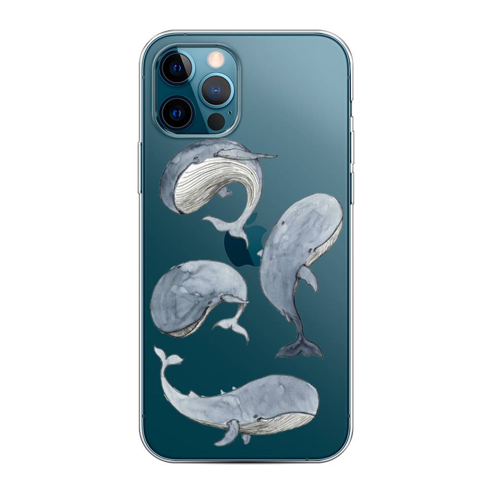 

Чехол Awog на Apple iPhone 12 Pro / Айфон 12 Pro "Киты", Разноцветный, 12850-1