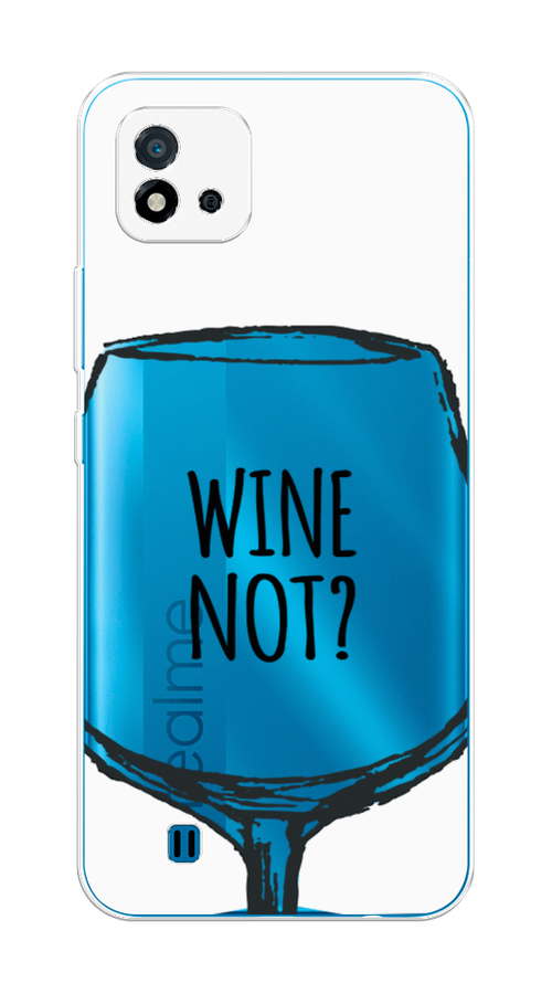 

Чехол на Oppo Realme C20 "Wine not white", Белый, 254850-6