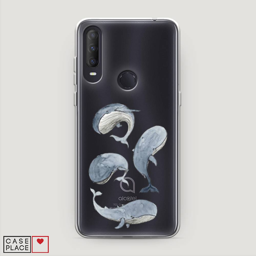 

Чехол Awog на Alcatel 1S (2020) / Алкатель 1S (2020) "Киты", Разноцветный, 170850-1