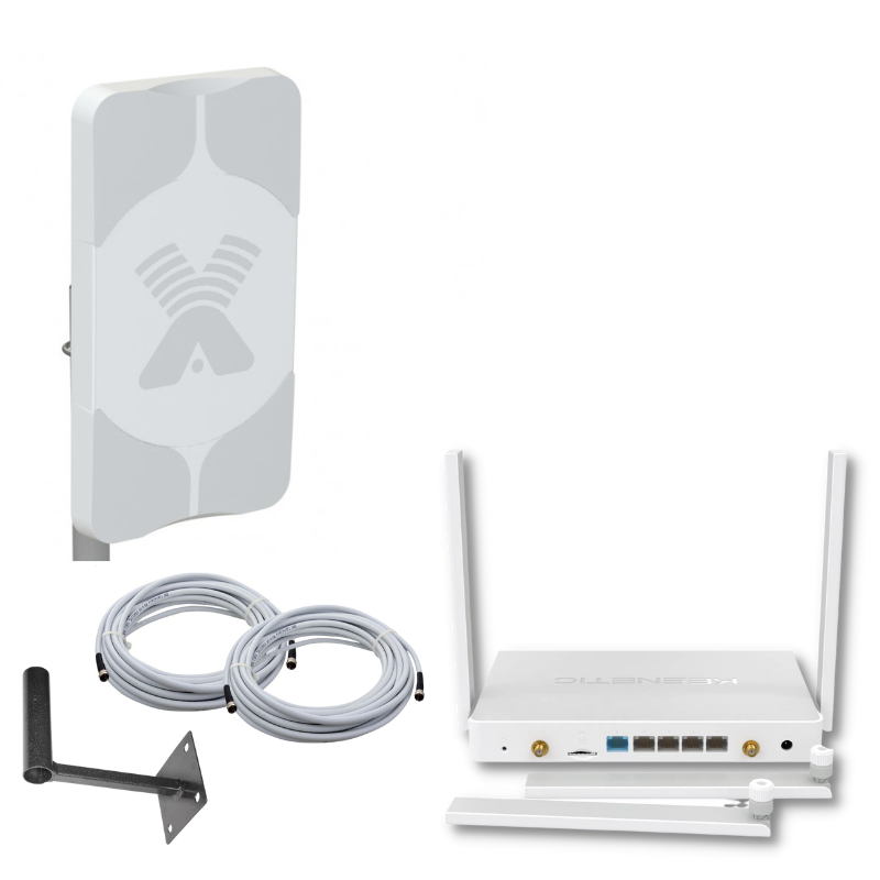 

Роутер 3G/4G-WiFi Keenetic Hero 4G с уличной антенной AGATA-2F MIMO 18 дБ