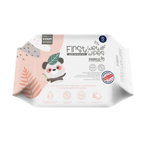 Салфетки влажные K-MOM, First Wet Wipes Promise 70 листов 0+ салфетки влажные k mom first wet wipes promise 70 листов 0