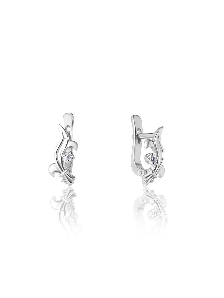 

Серьги женские из серебра TOP CRYSTAL 40255079 прозрачный фианит