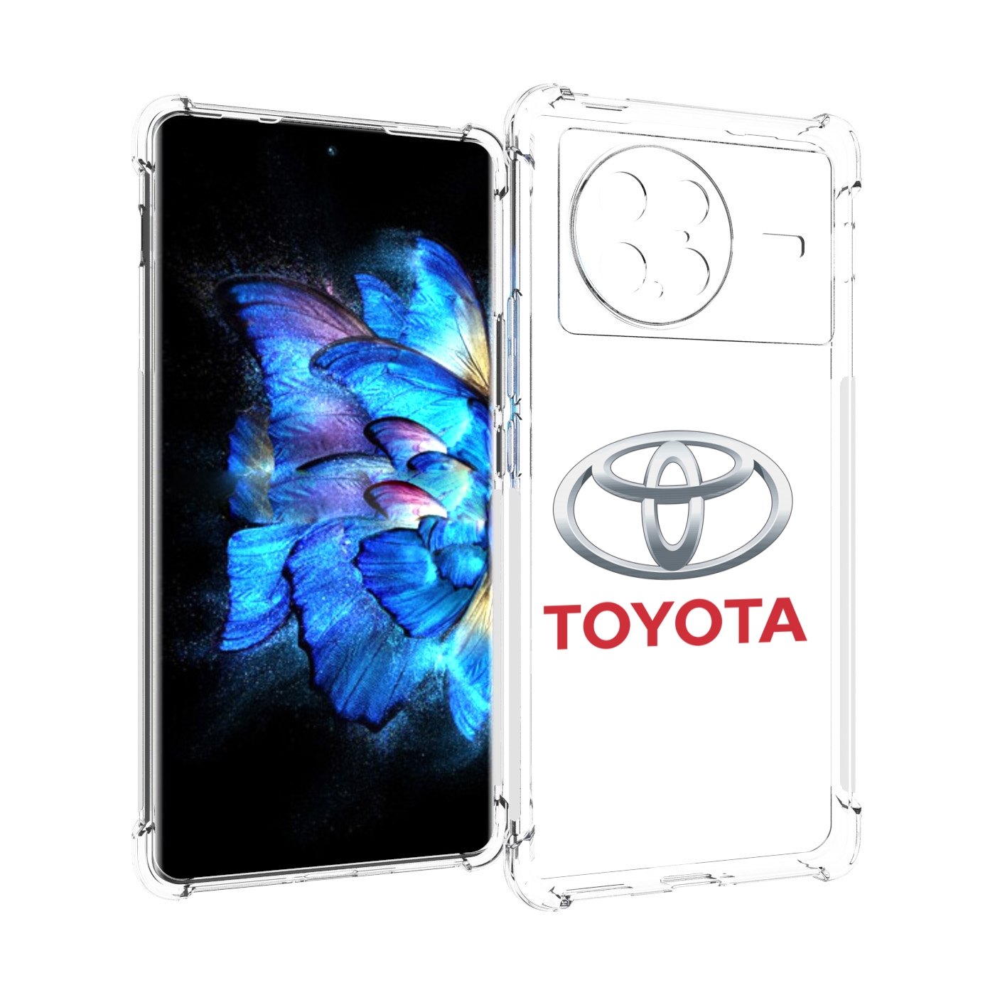 

Чехол MyPads toyota-4 мужской для Vivo X Note 5G, Прозрачный, Tocco