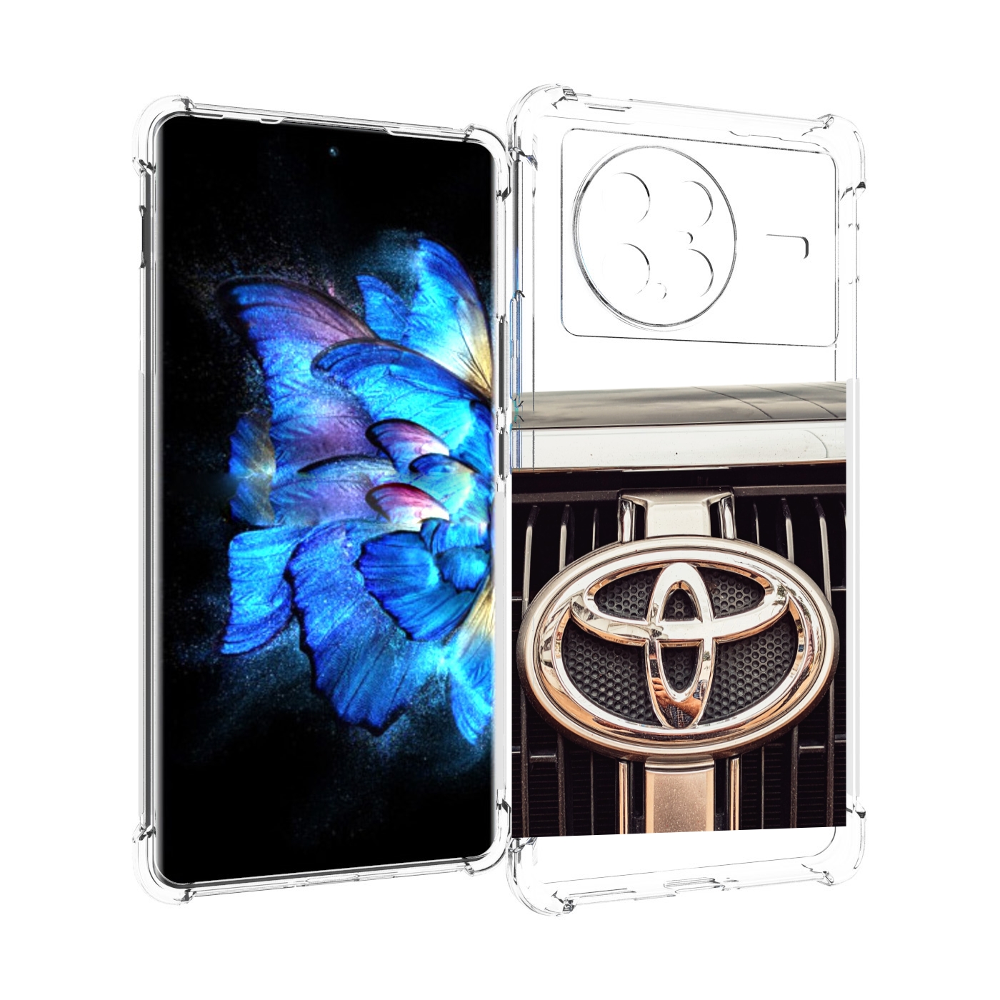 

Чехол MyPads toyota 3 для Vivo X Note 5G, Прозрачный, Tocco