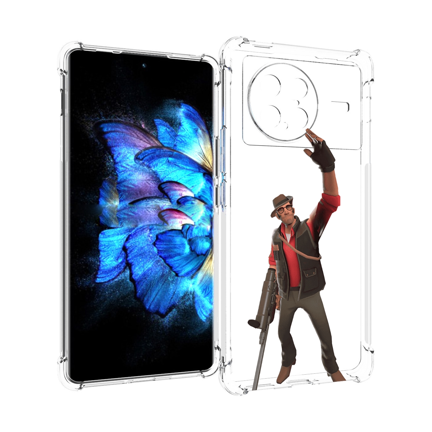 

Чехол MyPads team-fortress-2 для Vivo X Note 5G, Прозрачный, Tocco