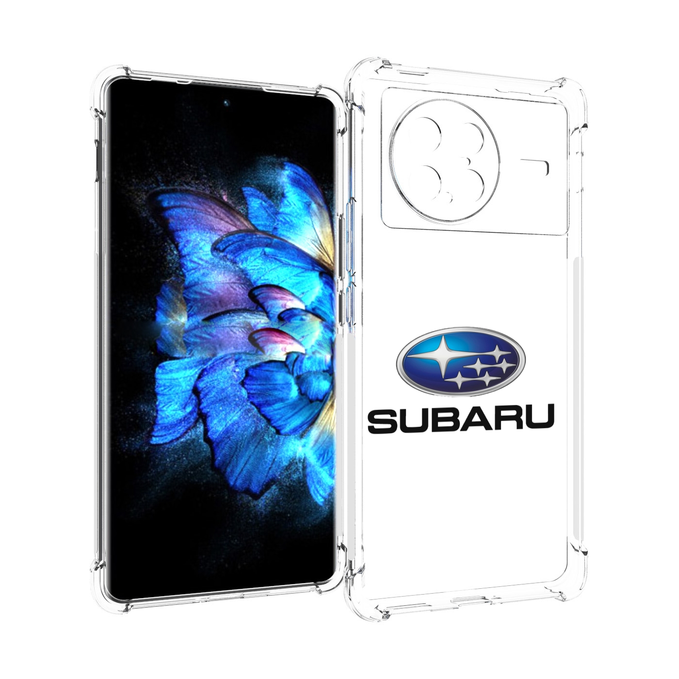 

Чехол MyPads subaru-4 мужской для Vivo X Note 5G, Прозрачный, Tocco