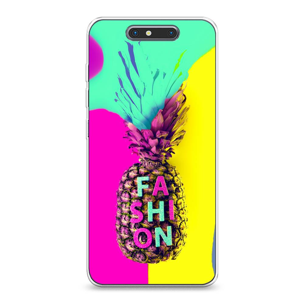 

Чехол Awog на ZTE Blade V8 / ЗТЕ Блэйд V8 "Кислотный ананас", Разноцветный, 131250-10