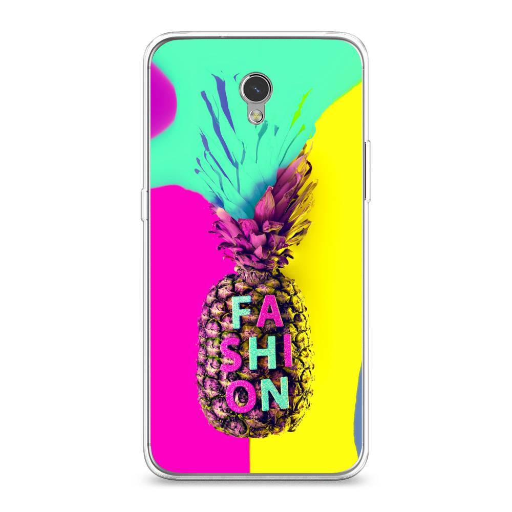 

Чехол Awog на ZTE Blade V7 / ЗТЕ Блэйд V7 "Кислотный ананас", Разноцветный, 131150-10