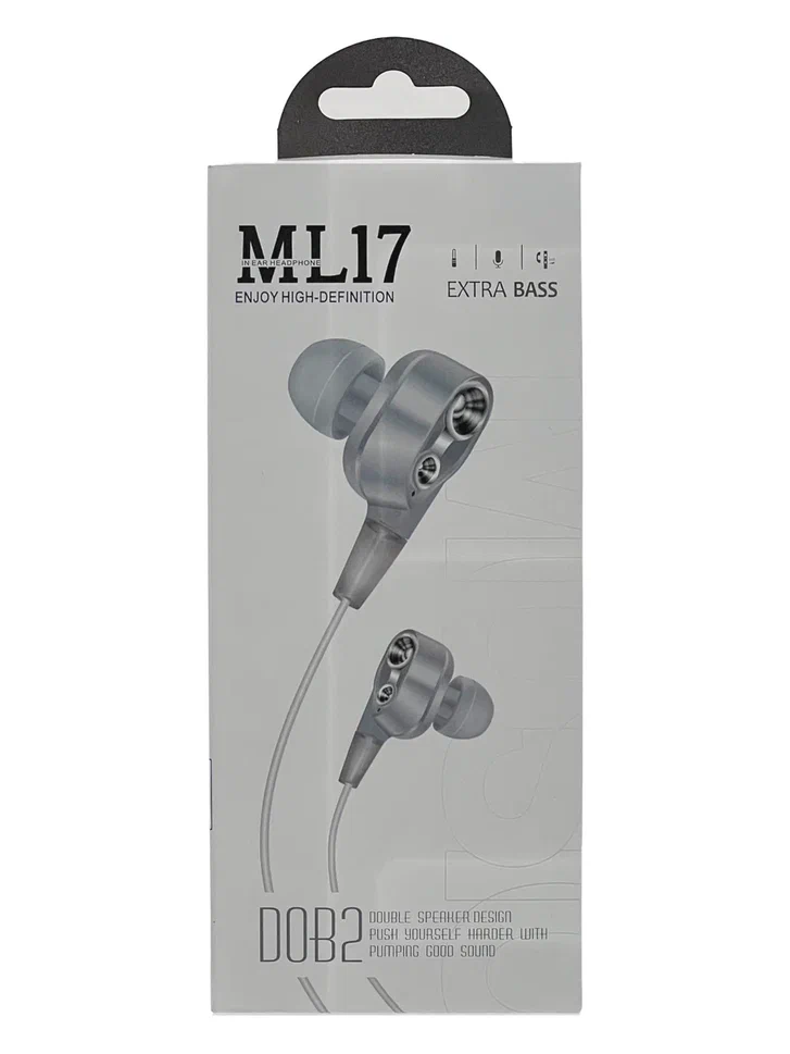 

Наушники QVATRA ML-17 Grey (QVHP-CR-ML17-GR), ML-17