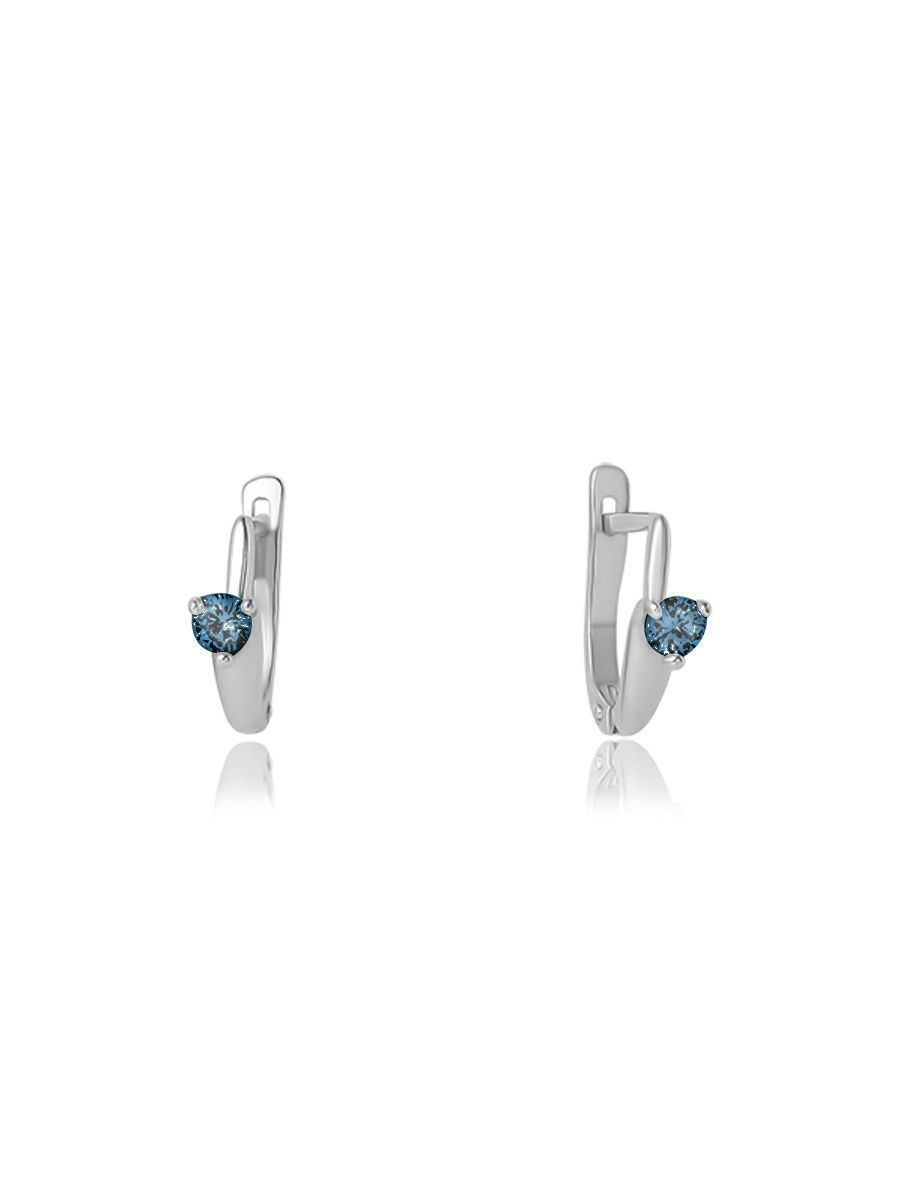 

Серьги женские из серебра TOP CRYSTAL 40255075 голубой фианит, 40255075