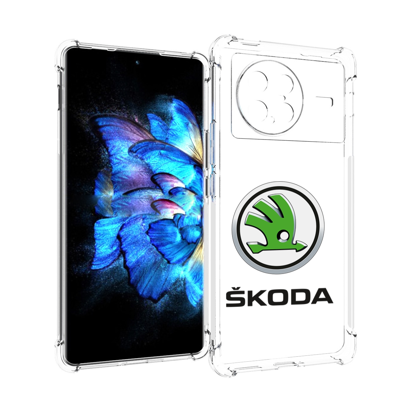 Чехол MyPads skoda-4 мужской для Vivo X Note 5G
