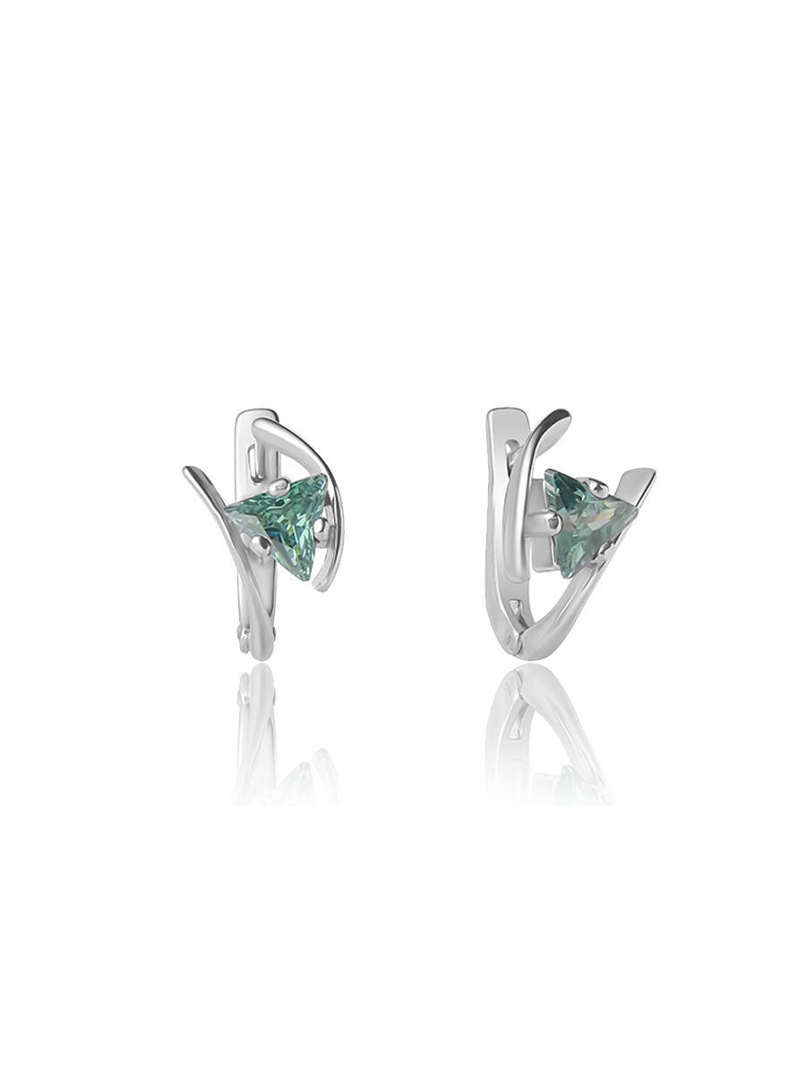 

Серьги женские из серебра TOP CRYSTAL 40255068 бирюзовый фианит